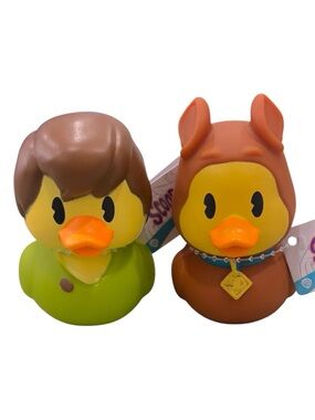 Scooby-Doo Brown and Green Rubber Duck Set NEW